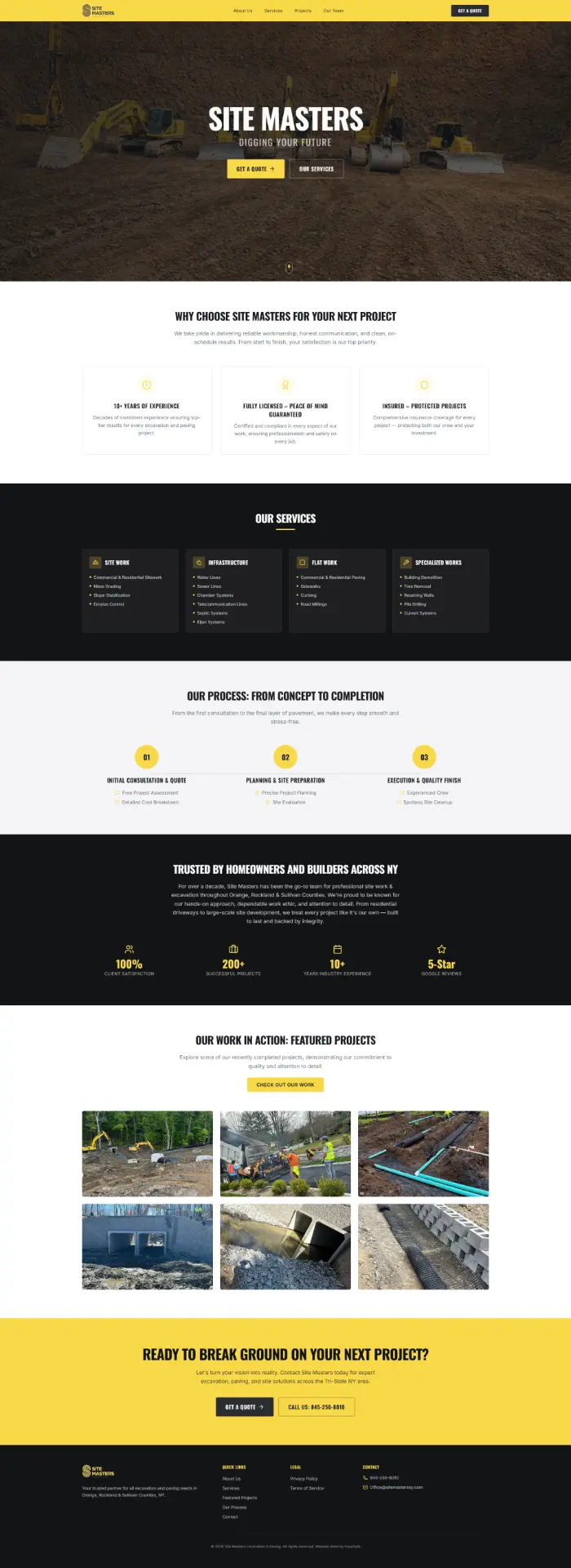 Site Masters website preview