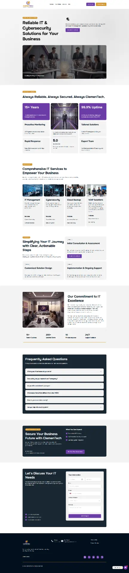 ClemenTech website preview