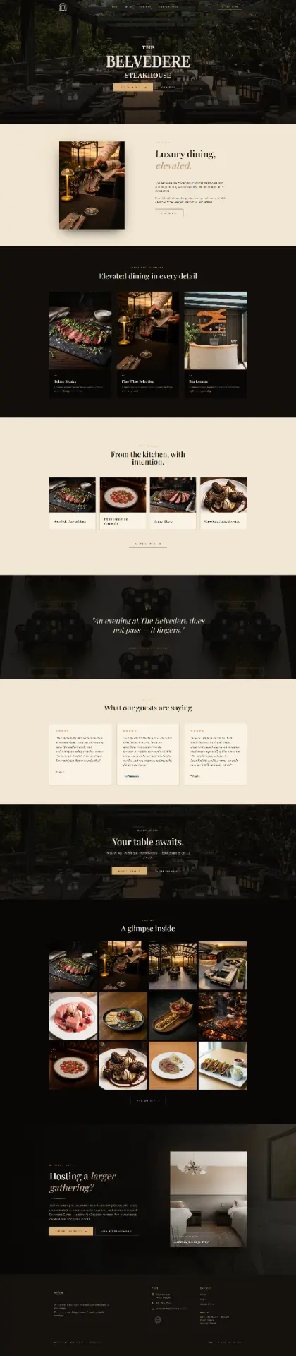 The Belvedere website preview